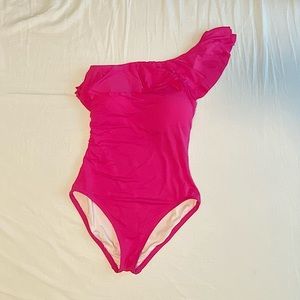 Pink Carmen Marc Valvo One Piece Swimsuit